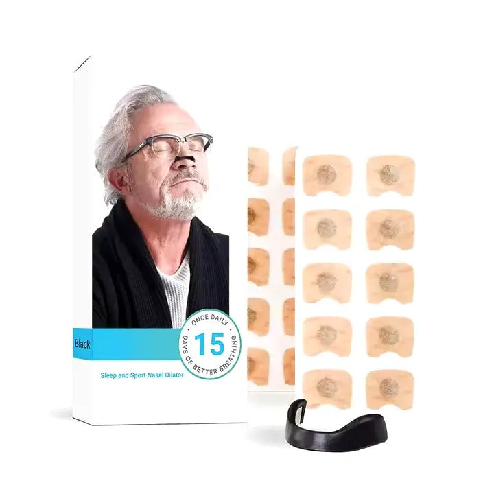 Magnetic Nose Strips,Sleepco Nasal Dilator Starter Kit / Next-Gen BreathIn Nosel Strips / Magnetic Nose Clips