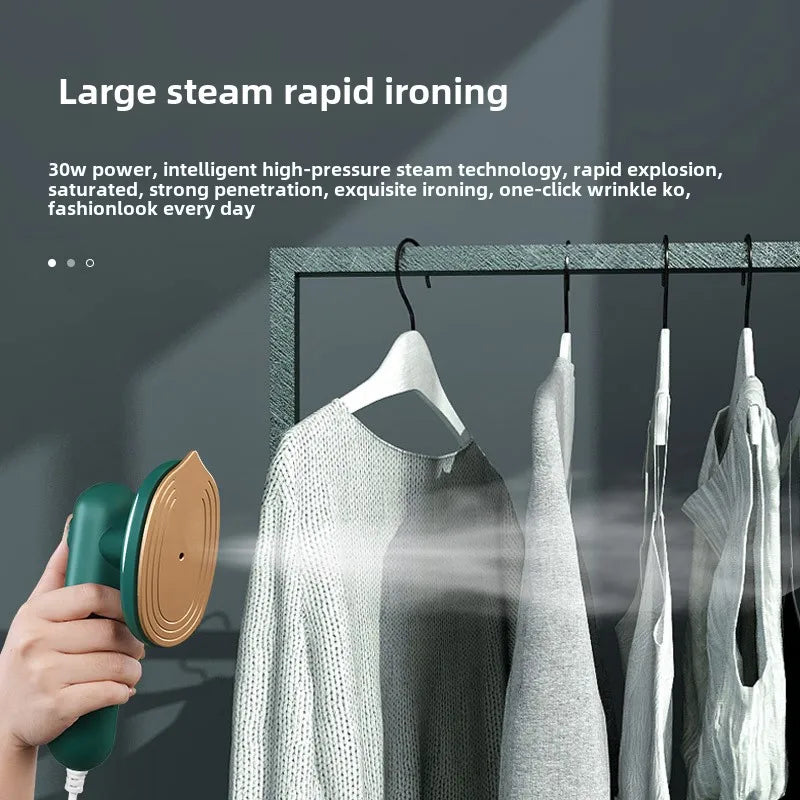 Mini Portable Handheld Electric Iron Lightweight Micro Steam Iron Multi-Function Steam Electric Iron 2-In-1 Household Steam Iron